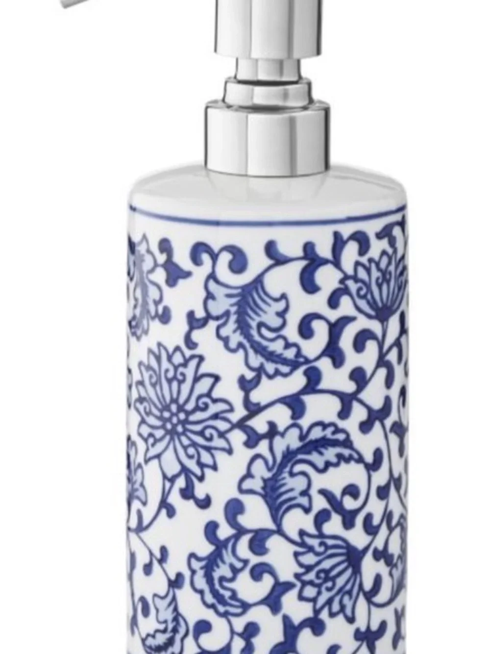 Williams Sonoma Blue and White Ceramic Bathroom Accessory Set